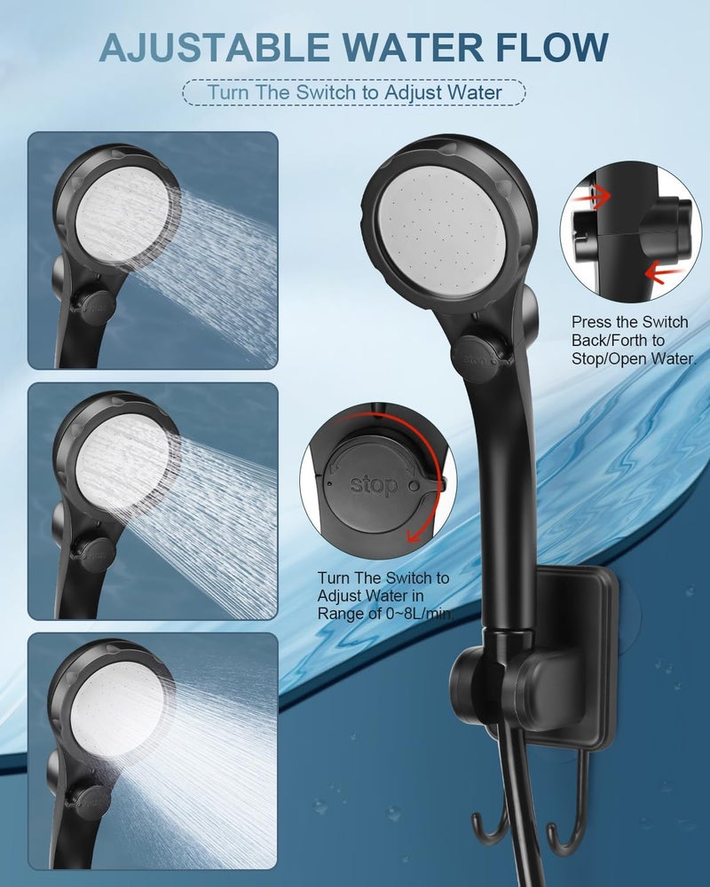 AUTOPkio Portable Camping Shower, Upgraded Outdoor Shower with 6000mAh Rechargeable Battery Pump & Digital Display for Hiking, Travel, Car, Pet Bath, Watering, Emergency - Image 5